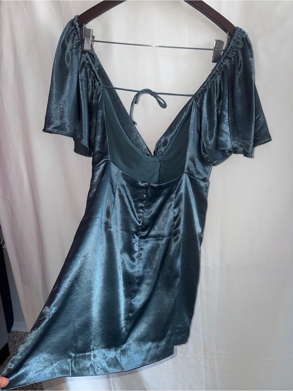 Free People Holly Mini Dress Size Medium green - Picture 4 of 10